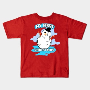 Snowman Cute First Christmas Kids T-Shirt